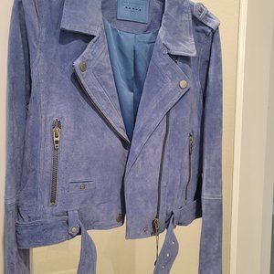 New -Powder Blue Suede Jacket